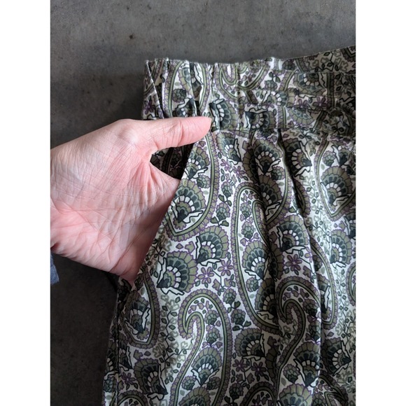 Converse Paisley Print Mini Skirt 100% Cotton Elastic Waist Boho Size M - Picture 3 of 5